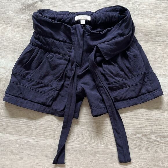 Chloé‎ Girls Shorts Navy High Waist - Youth Kids Size 4 Years - Picture 3 of 9